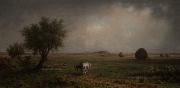 Martin Johnson Heade Mare and Colt in a Marsh oil on canvas